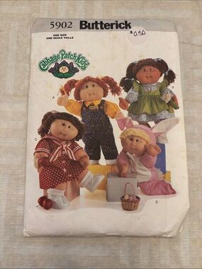 BUTTERICK Cabbage Patch Kids Doll Sewing Pattern